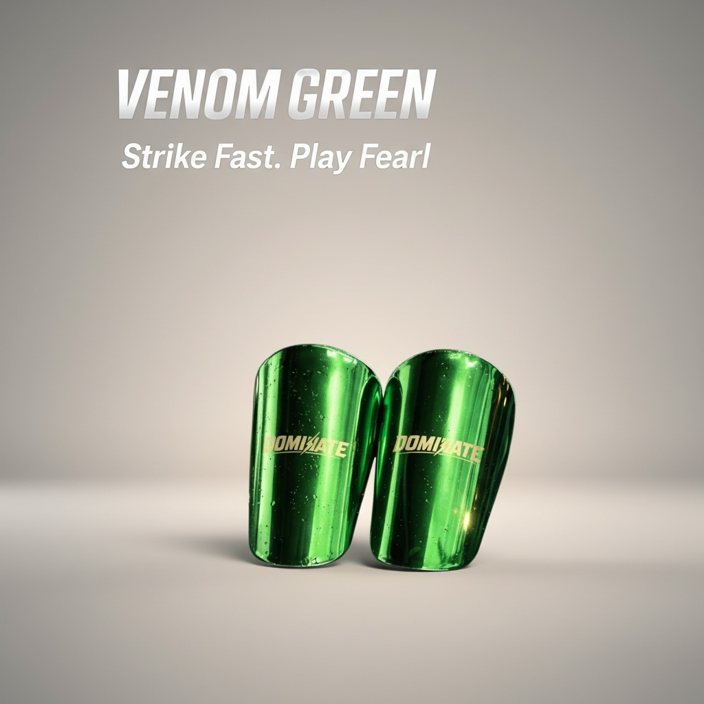 DOMINATE Elite Mini Shin Guards – Venom Green