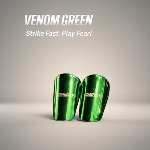 DOMINATE Elite Mini Shin Guards – Venom Green