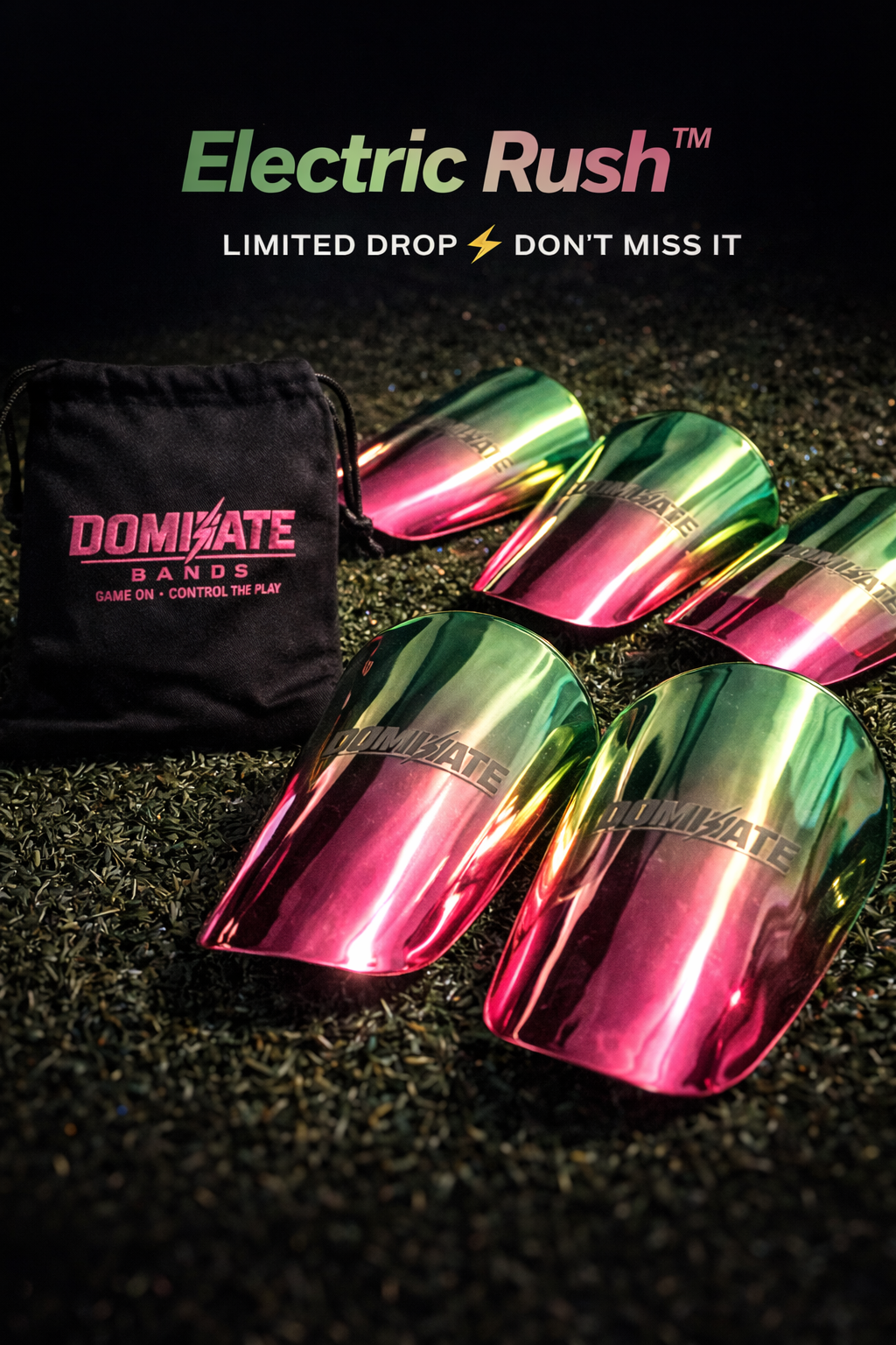 DOMINATE - Electric Rush Elite Mini Shin Guards