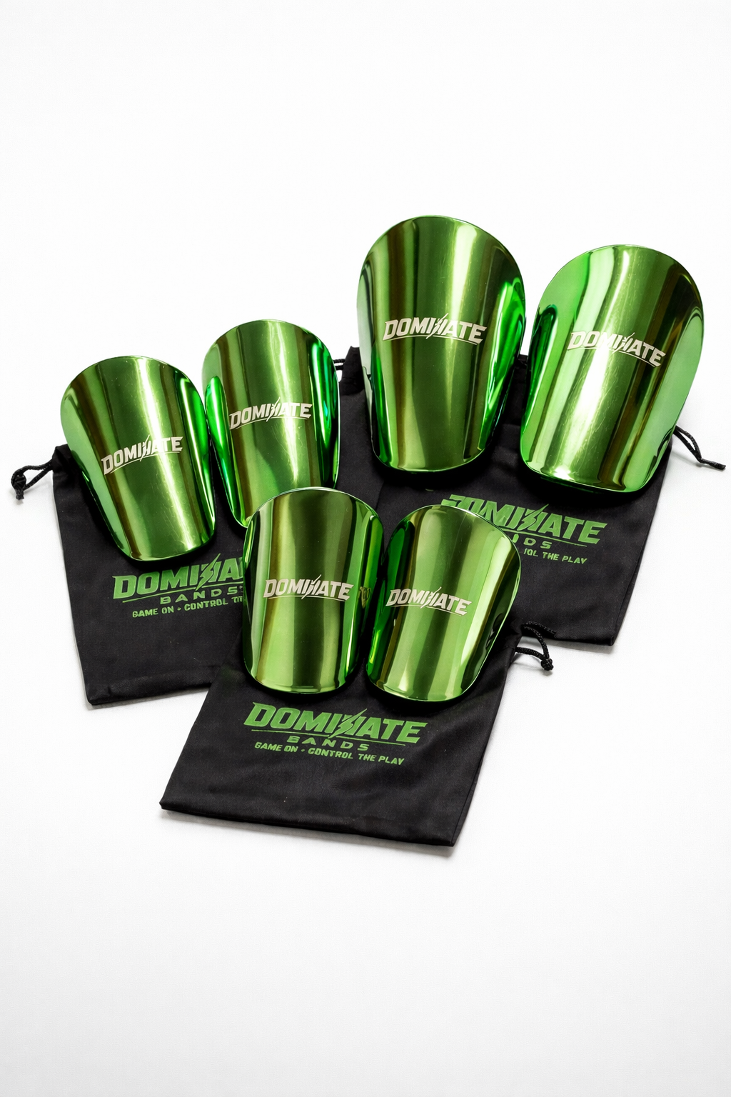 DOMINATE Elite Mini Shin Guards – Venom Green