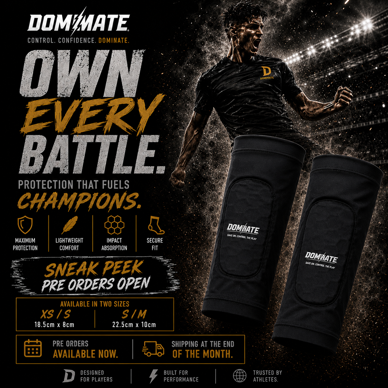 DOMINATE SHIELD SLEEVES (pre-orders) ships May 29