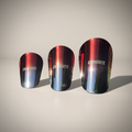 DOMINATE - Fire & Ice Elite Mini Shin Guards – (Red/Chrome) Ombre Chrome Collection